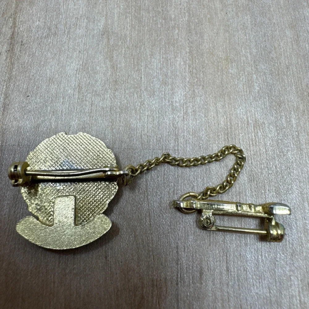 Vintage Fraternal Order Of Police Past President 1970's Gold Plated
